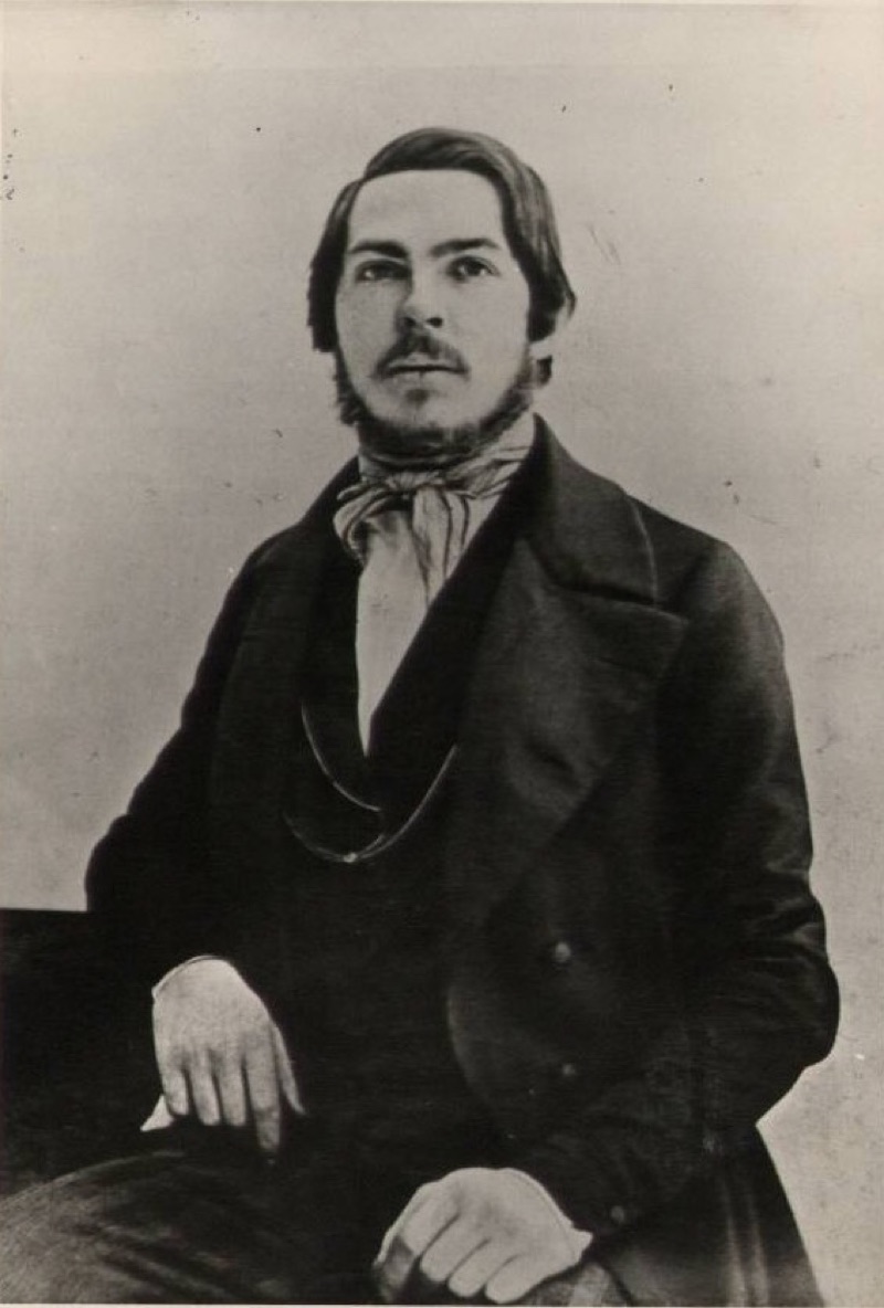 Friedrich Engels in his early twenties, daguerreotype circa 1840